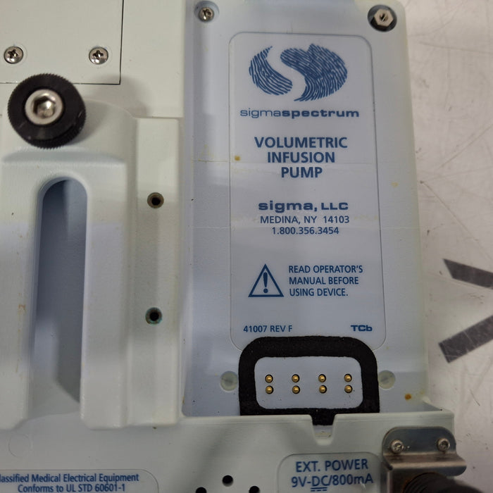 Baxter Sigma Spectrum 6.05.14 with B/G Battery Infusion Pump