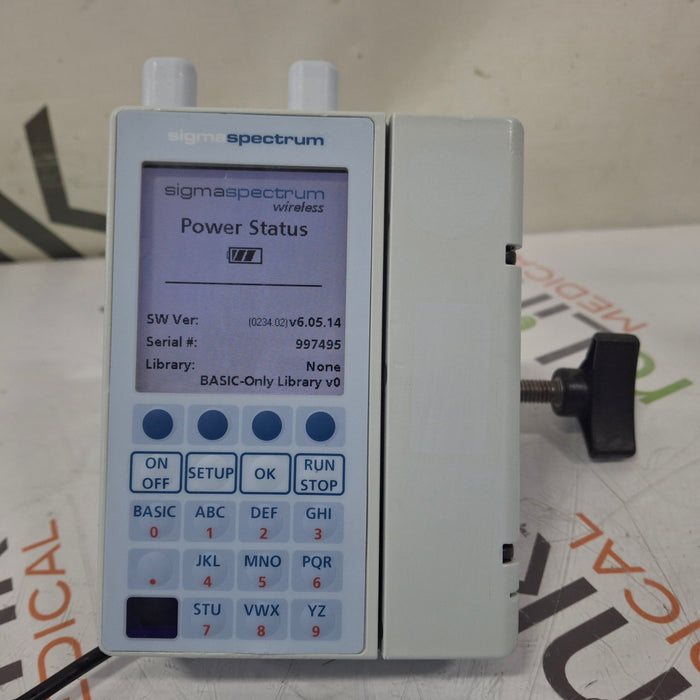 Baxter Sigma Spectrum 6.05.14 with A/B/G/N Battery Infusion Pump