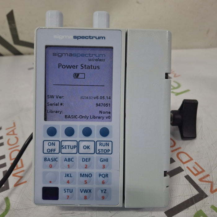 Baxter Sigma Spectrum 6.05.14 with A/B/G/N Battery Infusion Pump