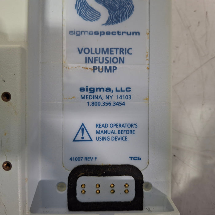 Baxter Sigma Spectrum 6.05.14 with B/G Battery Infusion Pump