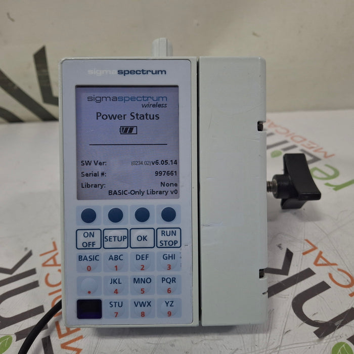 Baxter Sigma Spectrum 6.05.14 with B/G Battery Infusion Pump