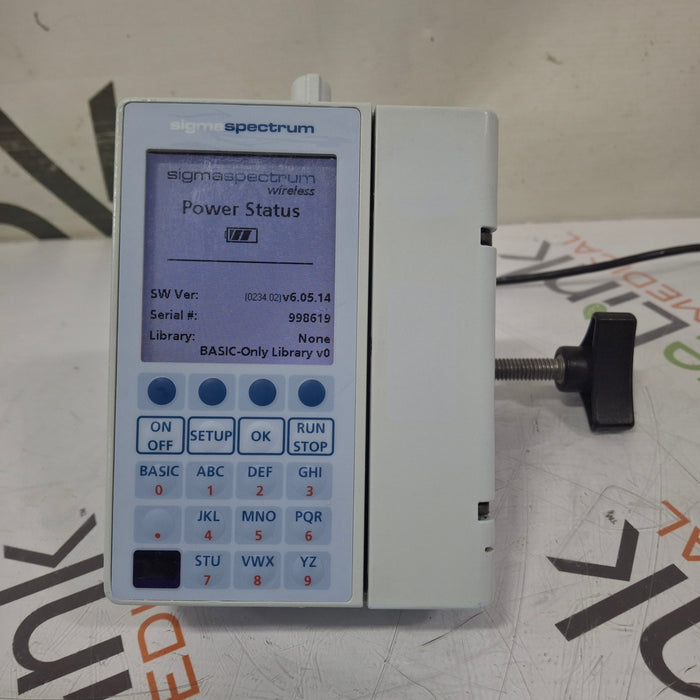 Baxter Sigma Spectrum 6.05.14 with B/G Battery Infusion Pump