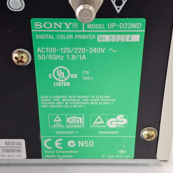 Sony Sony UP-D23MD Imager / Printer Ultrasound reLink Medical