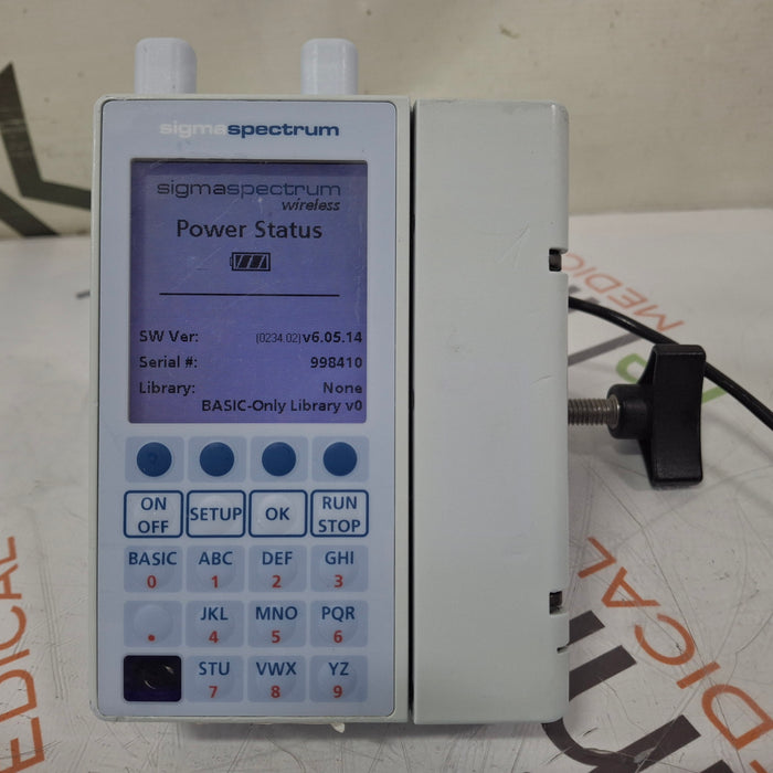 Baxter Sigma Spectrum 6.05.14 with A/B/G/N Battery Infusion Pump