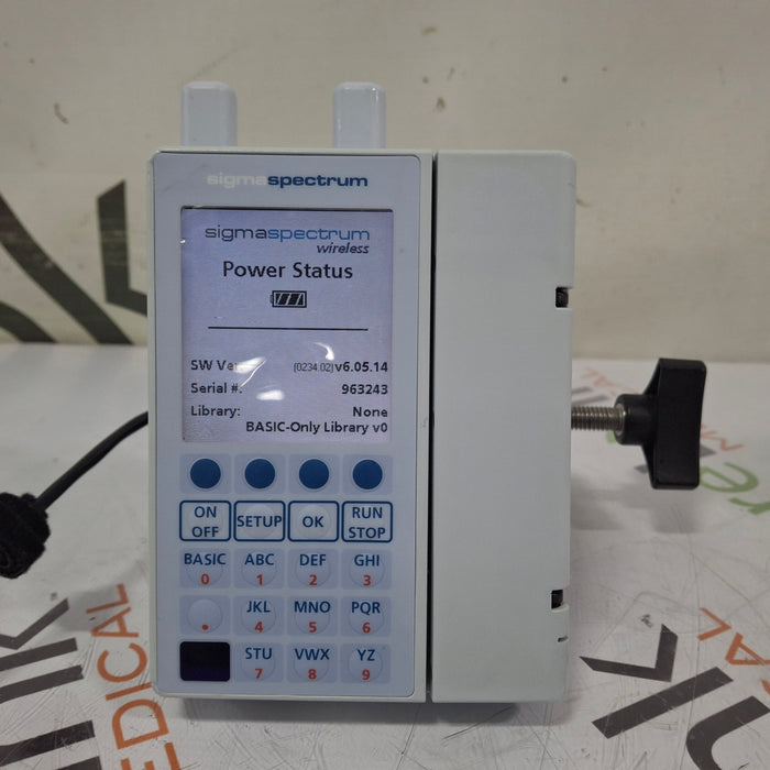 Baxter Sigma Spectrum 6.05.14 with A/B/G/N Battery Infusion Pump