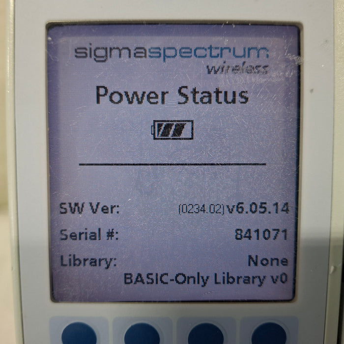 Baxter Sigma Spectrum 6.05.14 with A/B/G/N Battery Infusion Pump