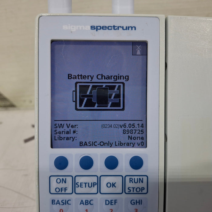 Baxter Sigma Spectrum 6.05.14 with A/B/G/N Battery Infusion Pump