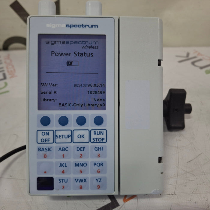 Baxter Sigma Spectrum 6.05.14 with A/B/G/N Battery Infusion Pump