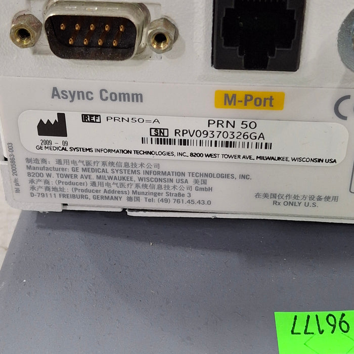 GE Healthcare PRN 50-M Printer Recorder