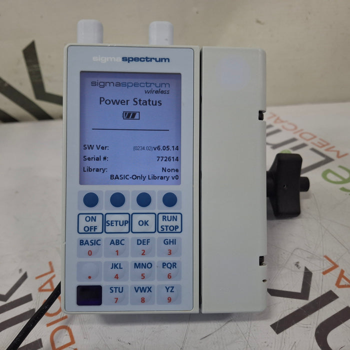 Baxter Sigma Spectrum 6.05.14 with A/B/G/N Battery Infusion Pump