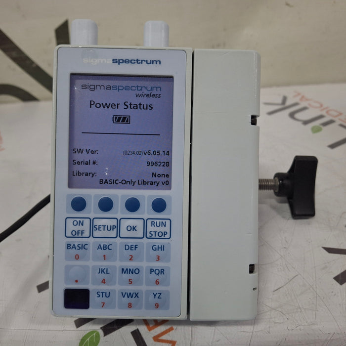 Baxter Sigma Spectrum 6.05.14 with A/B/G/N Battery Infusion Pump