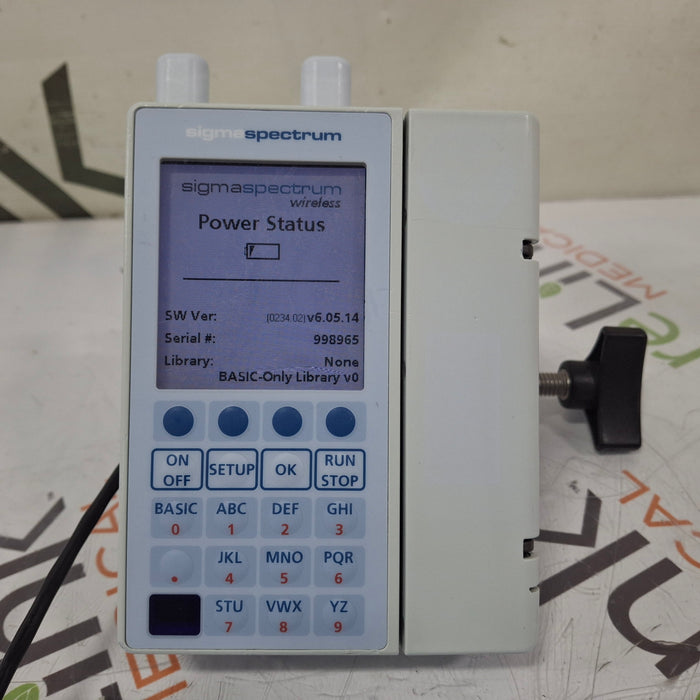 Baxter Sigma Spectrum 6.05.14 with A/B/G/N Battery Infusion Pump