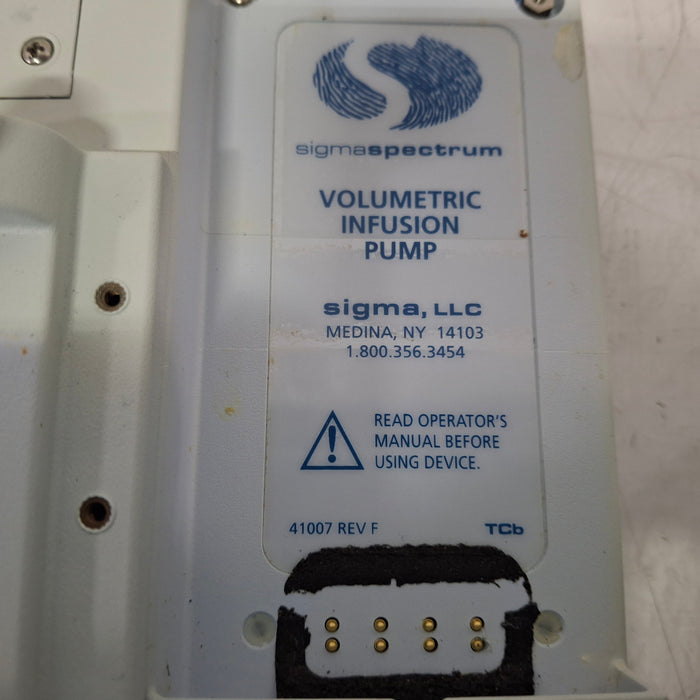 Baxter Sigma Spectrum 6.05.14 with B/G Battery Infusion Pump