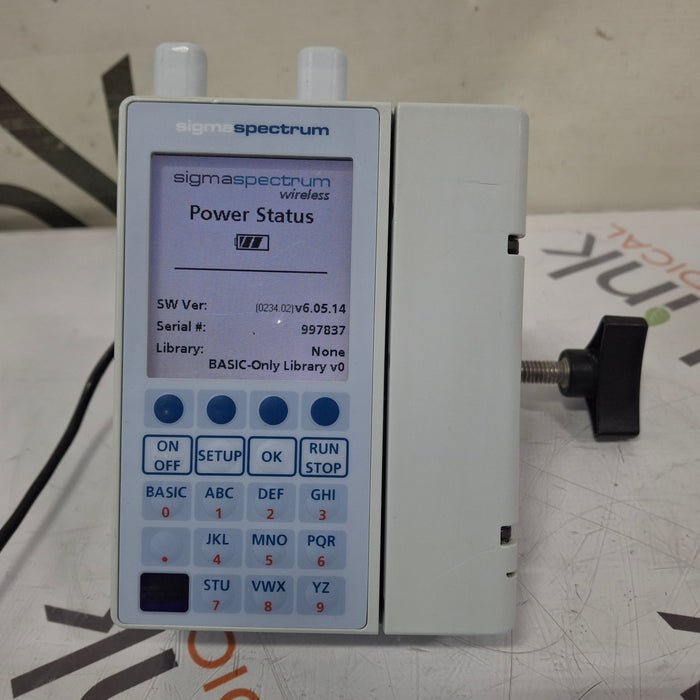 Baxter Sigma Spectrum 6.05.14 with A/B/G/N Battery Infusion Pump