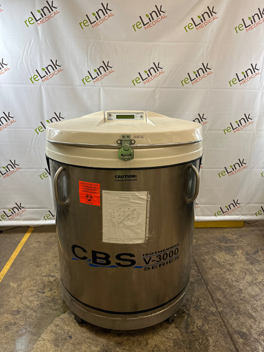 Custom BioGenic Systems Custom BioGenic Systems V-3000 Series Liquid Nitrogen Tank Research Lab reLink Medical