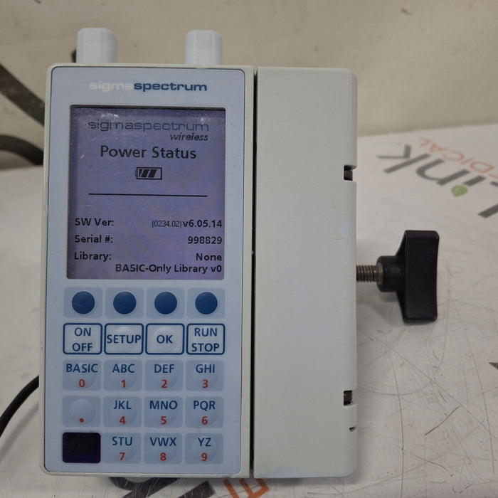 Baxter Sigma Spectrum 6.05.14 with A/B/G/N Battery Infusion Pump