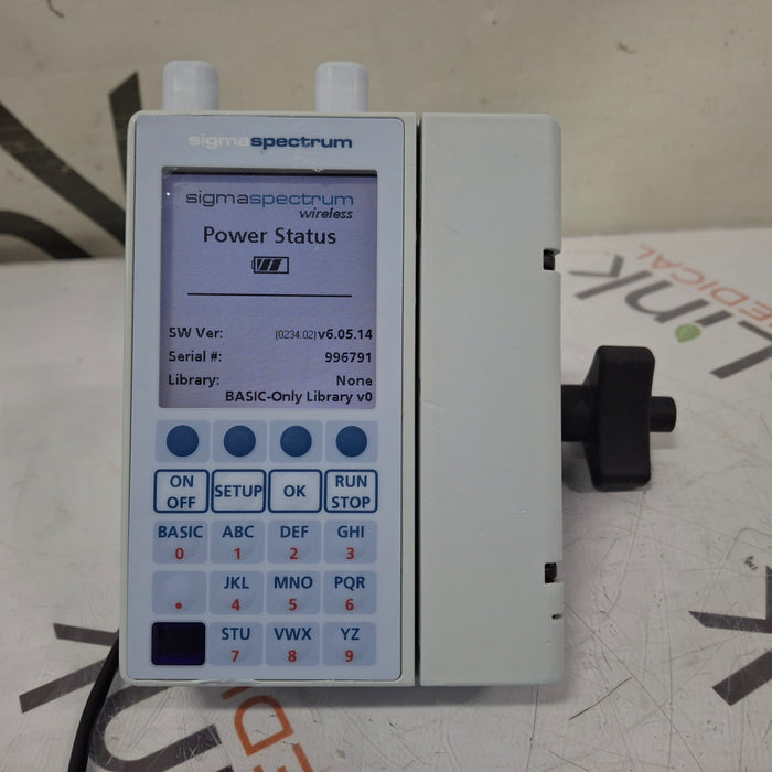 Baxter Sigma Spectrum 6.05.14 with A/B/G/N Battery Infusion Pump