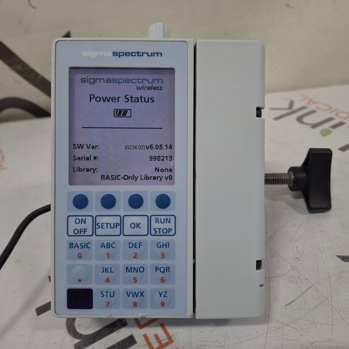 Baxter Sigma Spectrum 6.05.14 with B/G Battery Infusion Pump