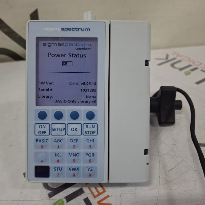 Baxter Sigma Spectrum 6.05.14 with B/G Battery Infusion Pump