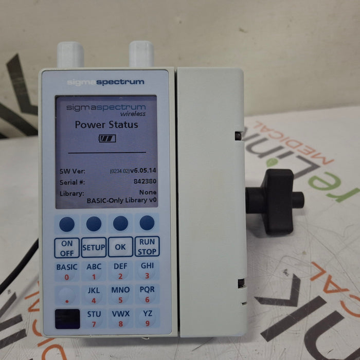 Baxter Sigma Spectrum 6.05.14 with A/B/G/N Battery Infusion Pump