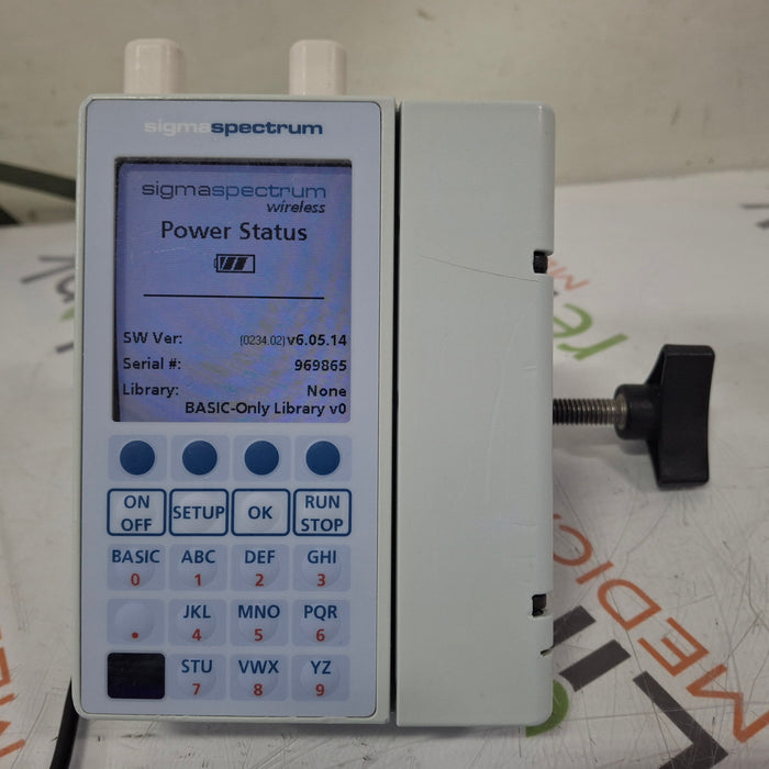 Baxter Sigma Spectrum 6.05.14 with A/B/G/N Battery Infusion Pump