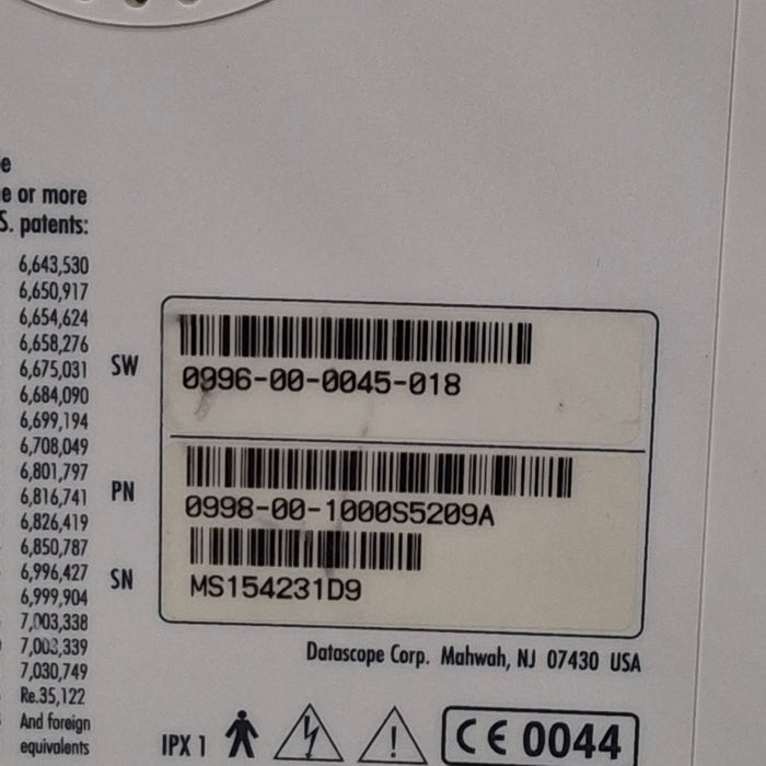 Datascope Spectrum w/CO2 Patient Monitor