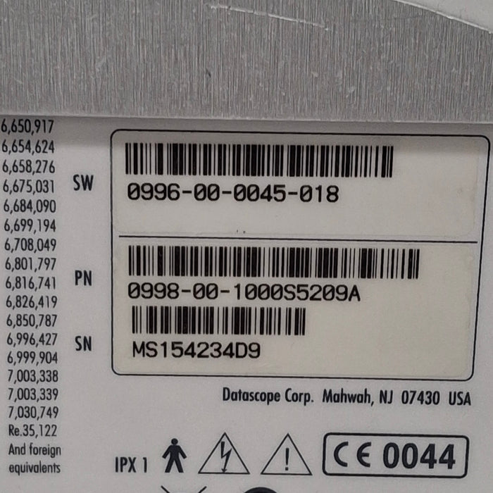 Datascope Spectrum w/CO2 Patient Monitor