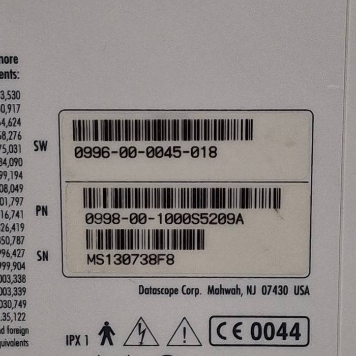 Datascope Spectrum w/CO2 Patient Monitor