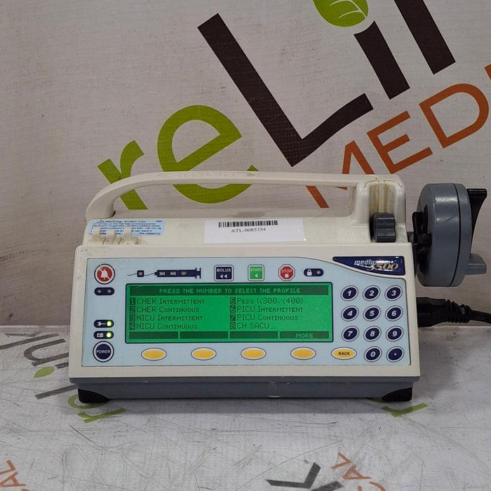 Smiths Medical Medfusion 3500 Syringe Infusion Pump