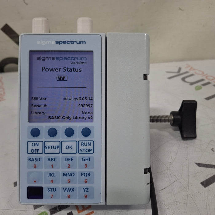 Baxter Sigma Spectrum 6.05.14 with A/B/G/N Battery Infusion Pump