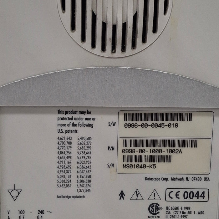 Datascope Spectrum w/CO2 Patient Monitor