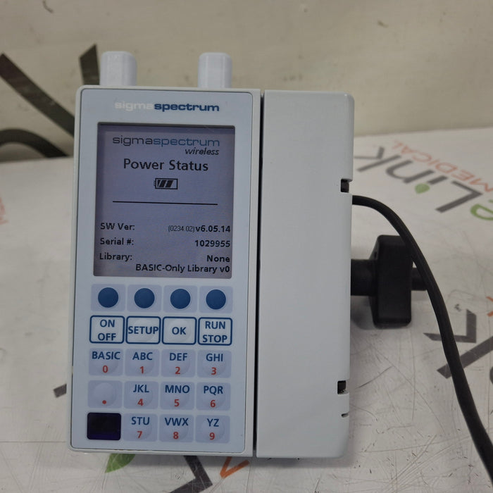 Baxter Sigma Spectrum 6.05.14 with A/B/G/N Battery Infusion Pump