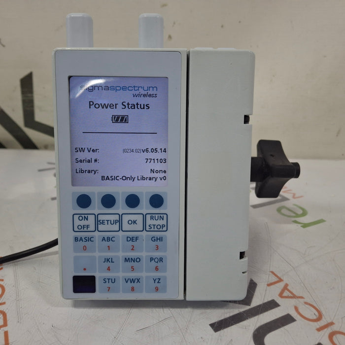 Baxter Sigma Spectrum 6.05.14 with A/B/G/N Battery Infusion Pump