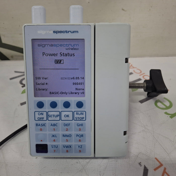 Baxter Sigma Spectrum 6.05.14 with A/B/G/N Battery Infusion Pump