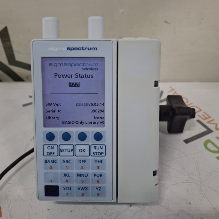 Baxter Sigma Spectrum 6.05.14 with A/B/G/N Battery Infusion Pump