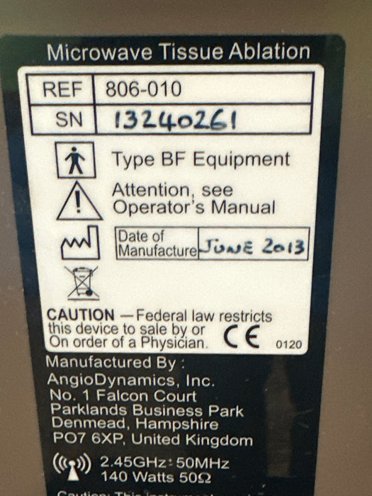 AngioDynamics Acculis Sulis V Microwave Tissue Ablation System