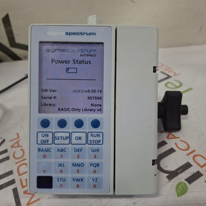 Baxter Sigma Spectrum 6.05.14 with B/G Battery Infusion Pump