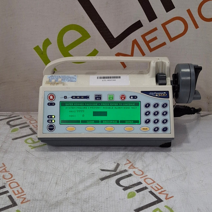 Smiths Medical Medfusion 3500 Syringe Infusion Pump