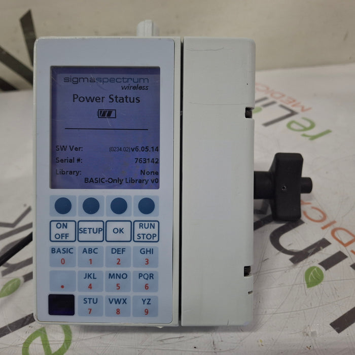 Baxter Sigma Spectrum 6.05.14 with B/G Battery Infusion Pump