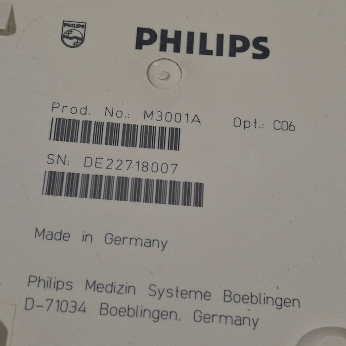 Philips M3001A-C06 Fast SpO2, NIBP, ECG, Temp, IBP MMS Module