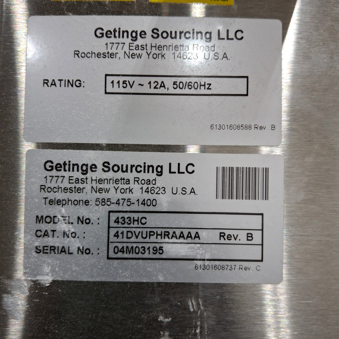 Getinge 433HC Sterilizer