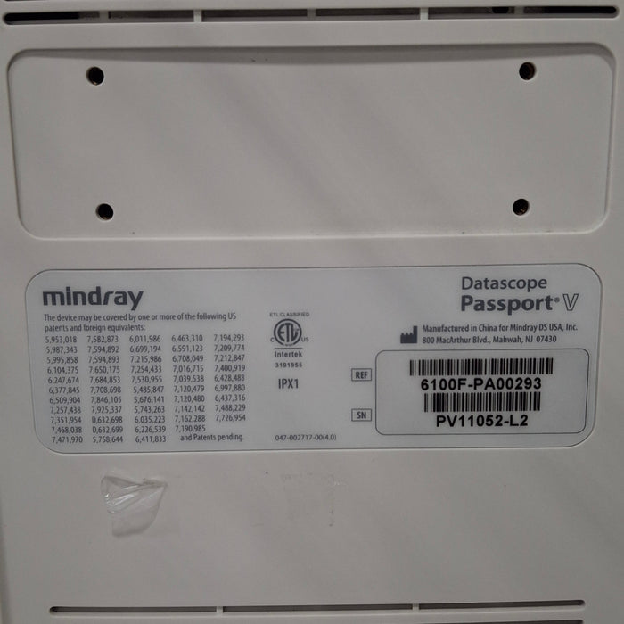 Mindray Passport V Patient Monitor