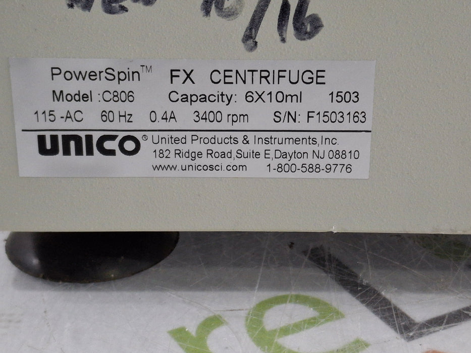 Unico PowerSpin FX Centrifuge