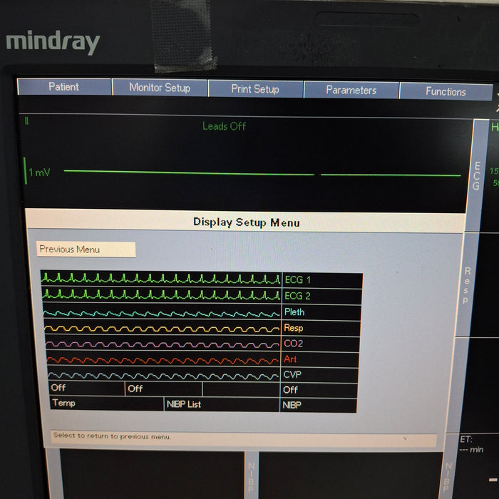 Mindray Passport V w/CO2 Patient Monitor