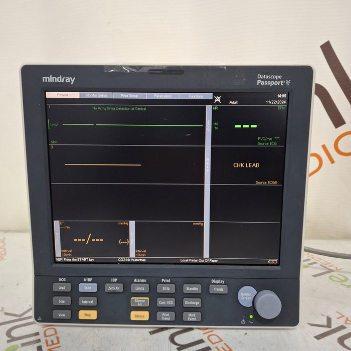 Mindray Passport V w/CO2 Patient Monitor