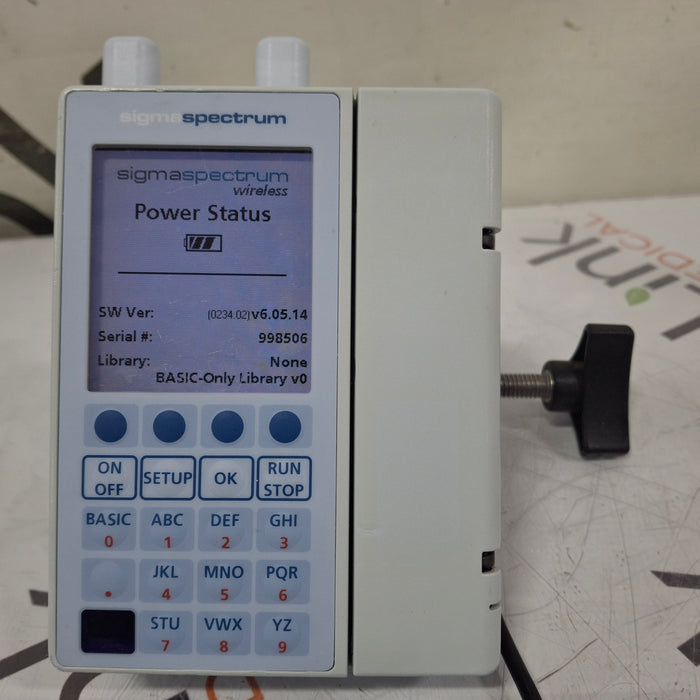 Baxter Sigma Spectrum 6.05.14 with A/B/G/N Battery Infusion Pump