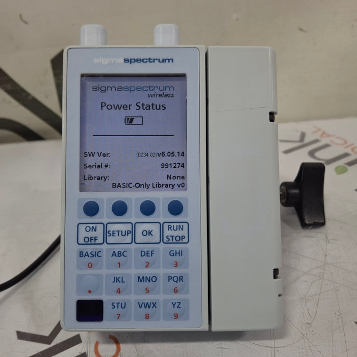 Baxter Sigma Spectrum 6.05.14 with A/B/G/N Battery Infusion Pump