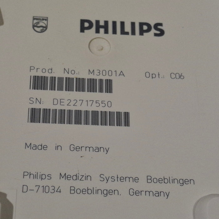 Philips M3001A-C06 Fast SpO2, NIBP, ECG, Temp, IBP MMS Module