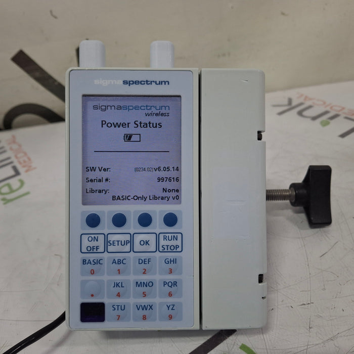 Baxter Sigma Spectrum 6.05.14 with A/B/G/N Battery Infusion Pump