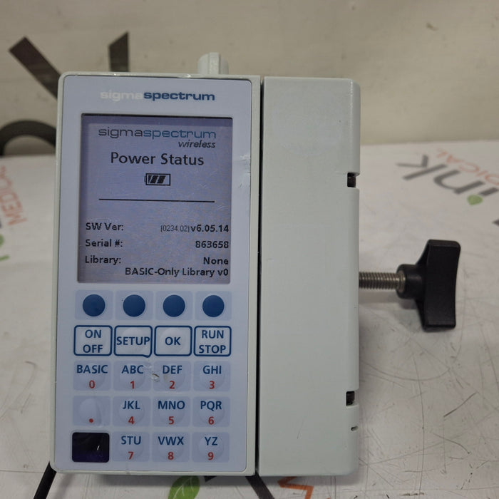 Baxter Sigma Spectrum 6.05.14 with B/G Battery Infusion Pump